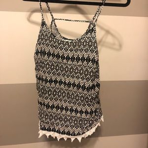 Black and white tank
